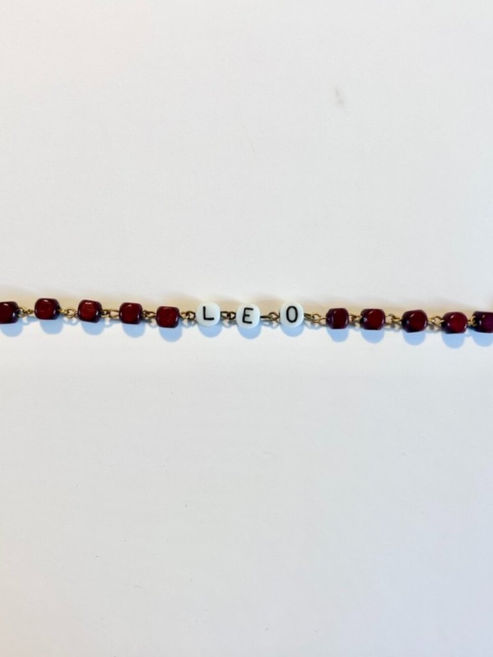 Vintage "Leo" Bracelet with Wood Beads